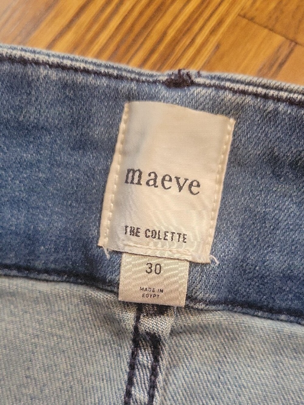 Maeve COLETTE Light Wash Wide Leg Denim Jeans, size 30 - Picture 6 of 8